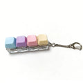 New upgrade 1/4/5/9 Button Keyboard Fidget Clicker Mechanical Keyboard Fidget Keychain