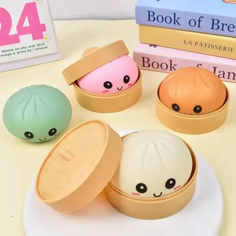 Cute Food & Ocean Squishy Blind Box, Random Surprise Squeeze Toys, 1Pcs Guaranteed Lucky Stress Relief Fidget Toy Set