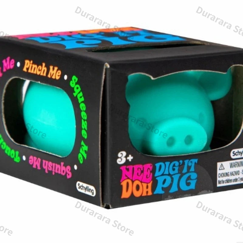 2026 New NeeDoh Digging Pig Fidget Toy Squishy Sensory Squeeze Toy