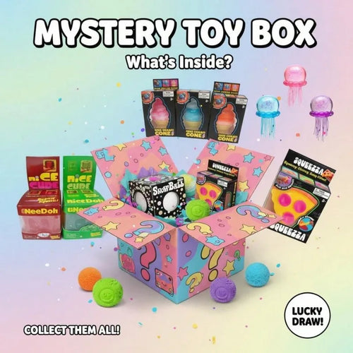 Cute Food & Ocean Squishy Blind Box, Random Surprise Squeeze Toys, 1Pcs Guaranteed Lucky Stress Relief Fidget Toy Set